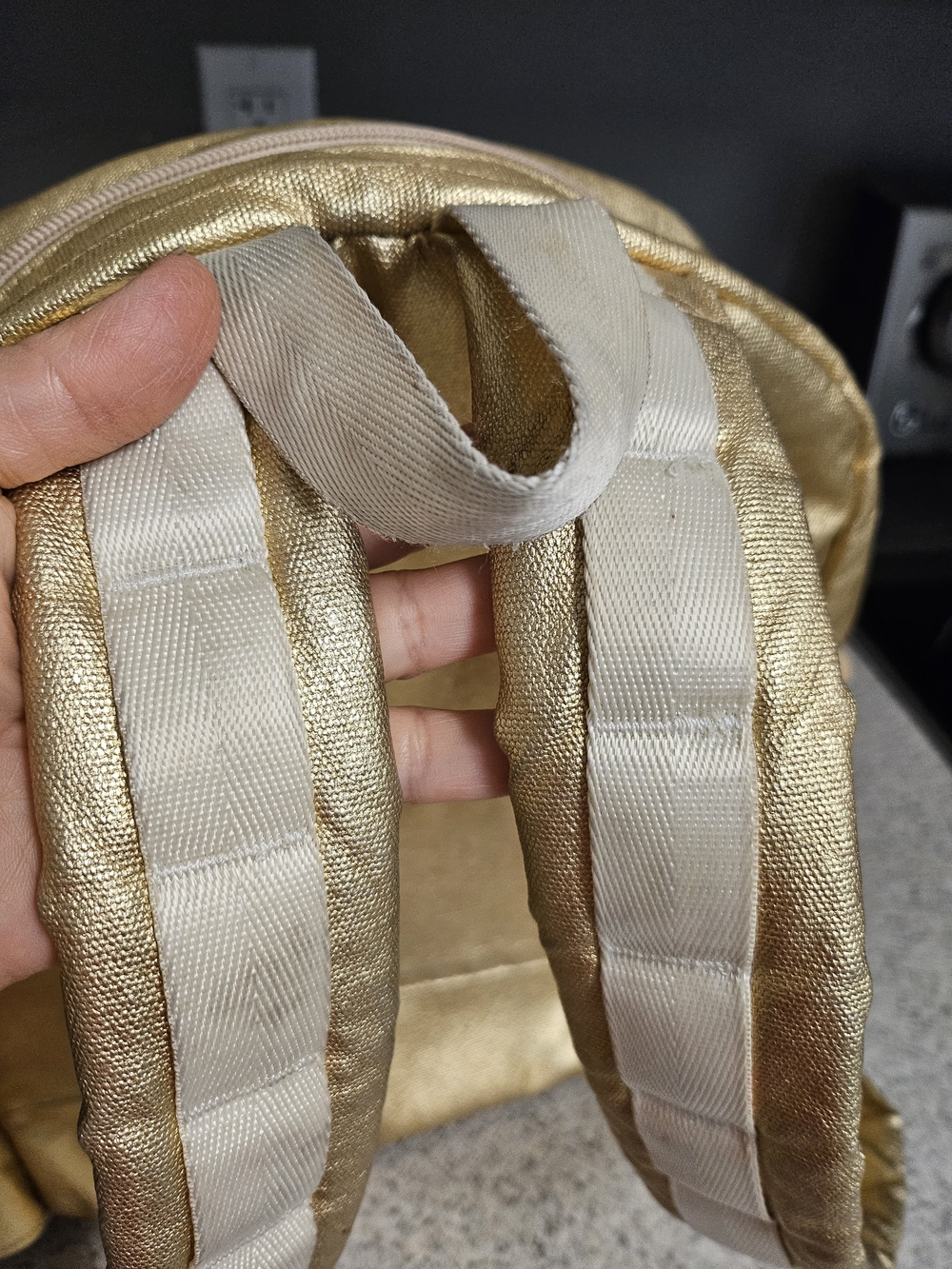 STATE Metallic Gold Backpack - Picture 8 of 16